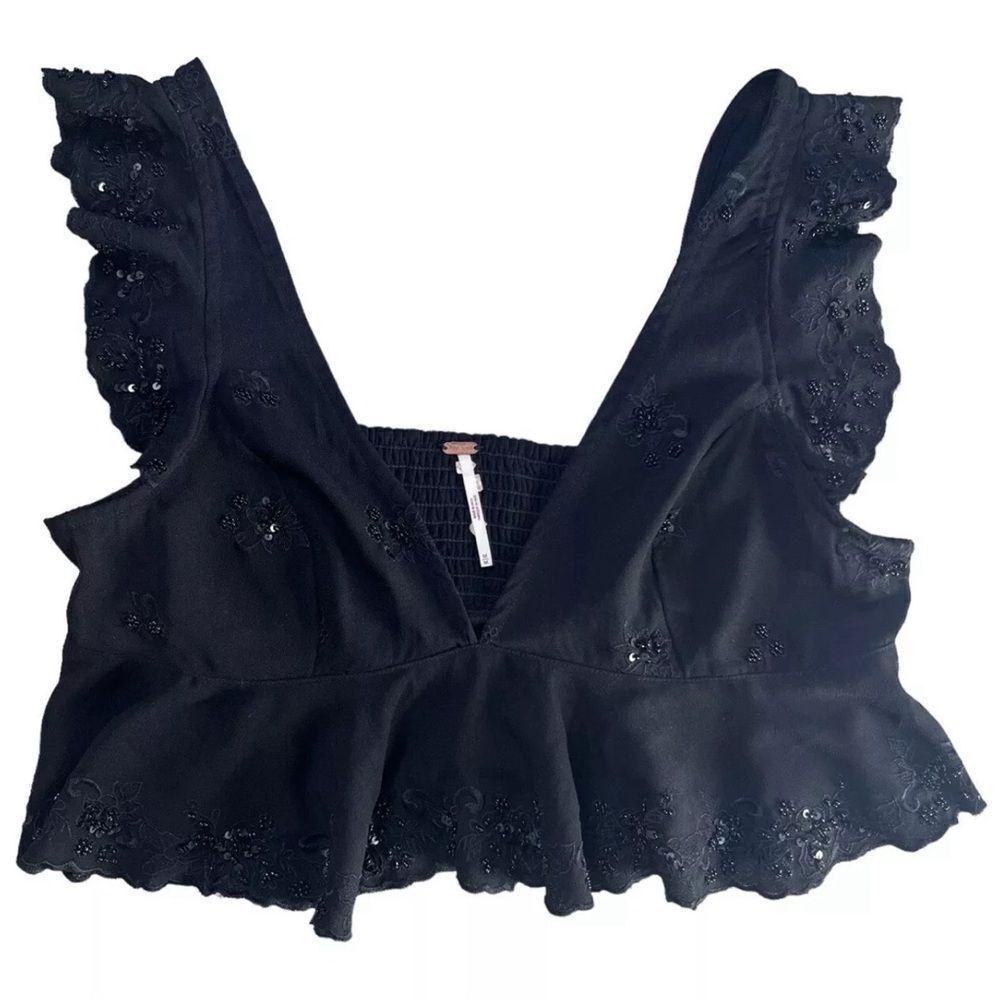 Free People Hard to Handle Brami Black NWOT - Picture 3 of 5